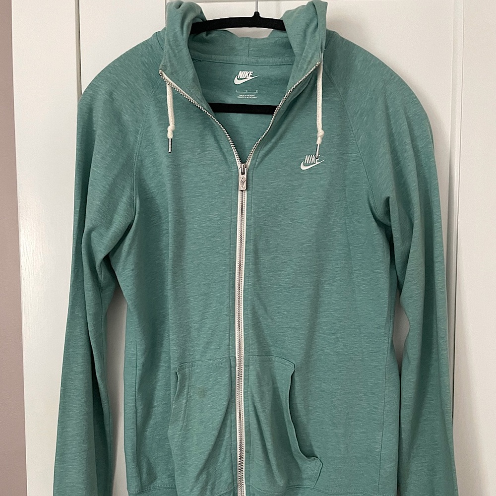 Nike Rally Zip Up Hoodie Seafoam Green